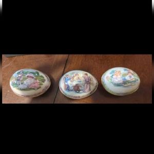 3 Lenox Easter Egg Trinket Boxes Limited Edition